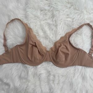 Skims Fits Everybody Lace Unlined Full Coverage Bra Clay Size 34DDDD